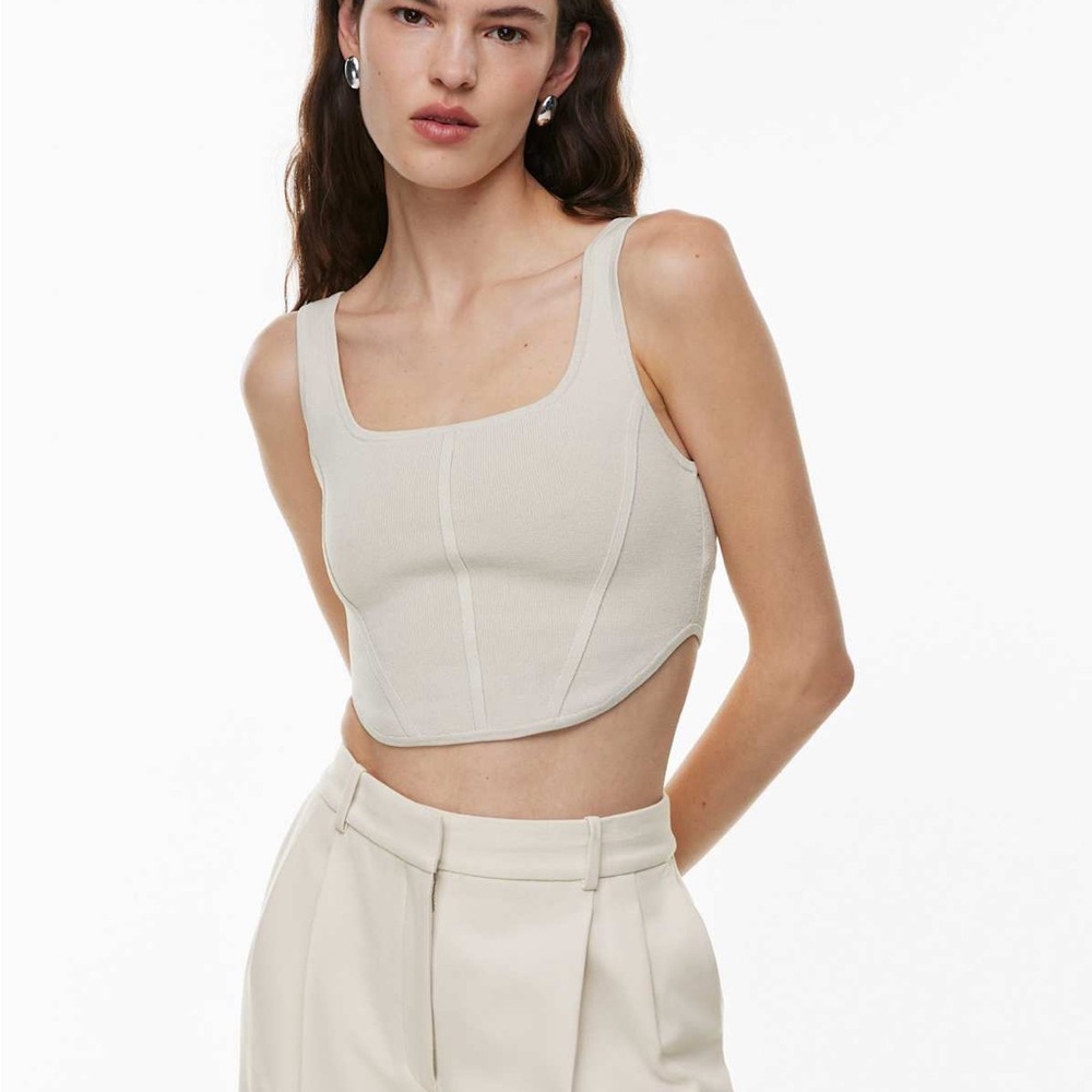 Aritzia Sculpt Knit Bustier Tank